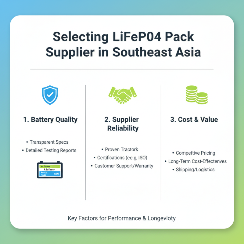 How to Choose the Best Lifepo4 Pack Supplier in Southeast Asia?