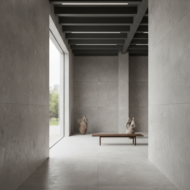 What is Rough Cement Texture Porcelain Panel and Its Benefits?