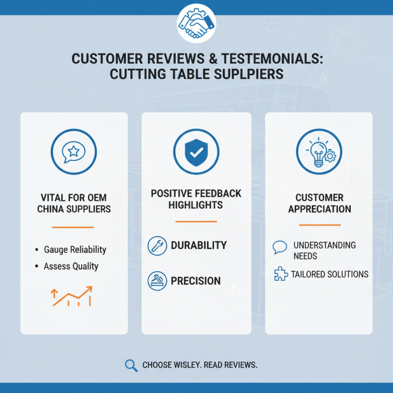 Top 10 Custom OEM Cutting Table Suppliers in China for Your Business Needs?