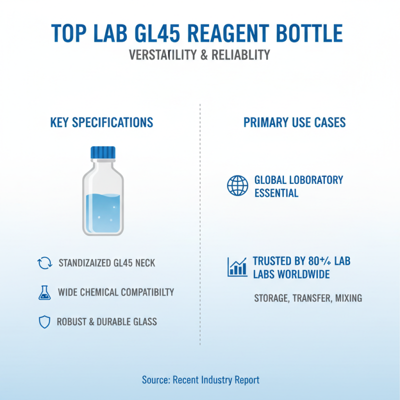 Top Lab GL45 Reagent Bottle Features and Benefits for Buyers?
