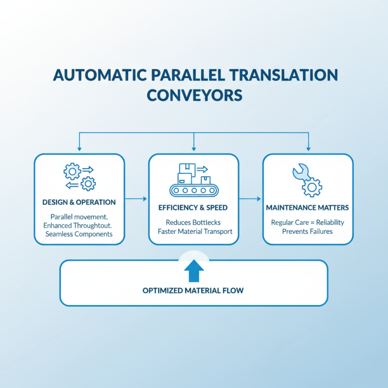 How to Use Automatic Parallel Translation Conveyor Effectively?