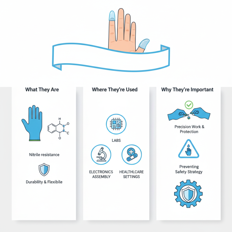 What is Wholesale OEM Nitrile Finger Cots and How Are They Used?
