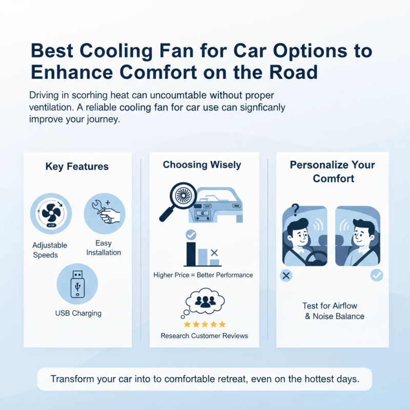 Best Cooling Fan for Car Options to Enhance Comfort on the Road?