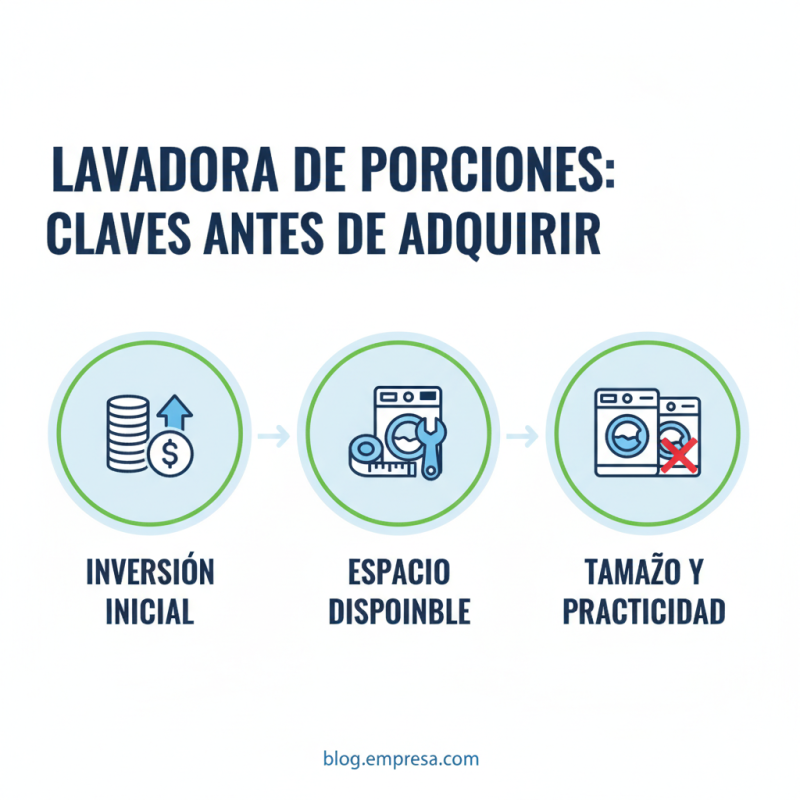 Lavadoras Por Porciones La Solución Ideal para tu Negocio?