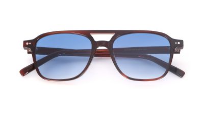 Amber Blue Gradient Double Bridge Aviator Acetate Polarized Sunglasses Men Cool 03.jpg