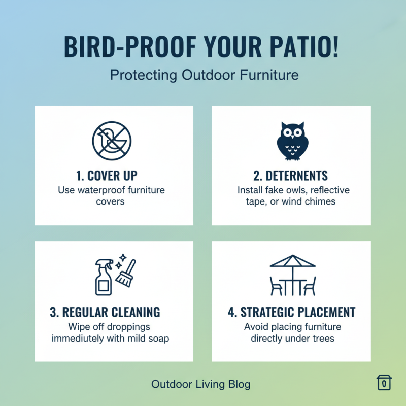Why You Need to Keep Birds Away from Outdoor Furniture?