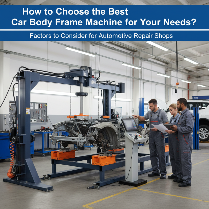 How to Choose the Best Car Body Frame Machine for Your Needs?