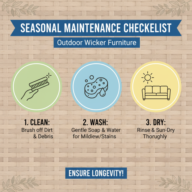 How to Properly Maintain Outdoor Wicker Furniture for Longevity?