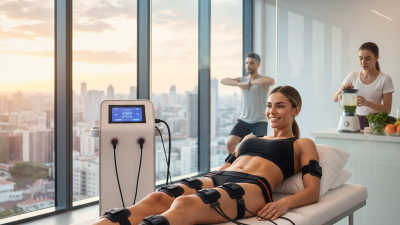 Wie wendet man das EMS Body Sculpt Gerät für effektive Ergebnisse an?