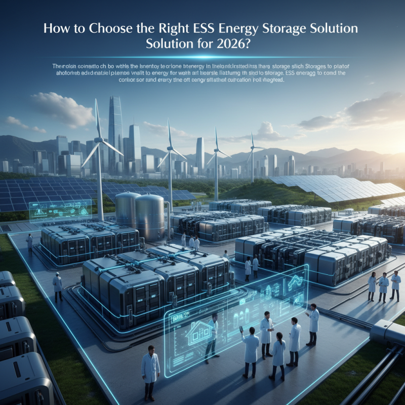 How to Choose the Right Ess Energy Storage Solution for 2026?