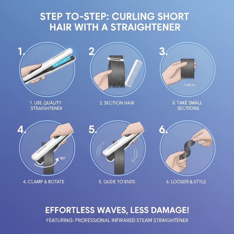 How To Curl Short Hair Using A Hair Straightener Easily?