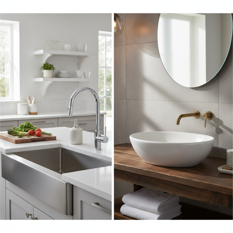 How to Choose the Right Sink for Your Kitchen or Bathroom