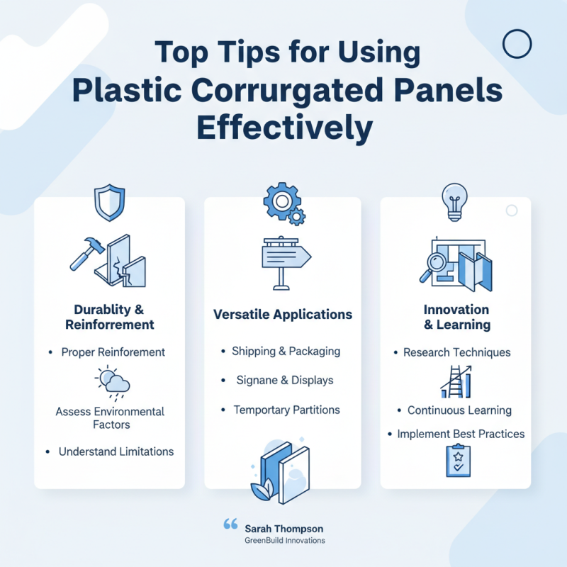 Top Tips for Using Plastic Corrugated Panels Effectively?