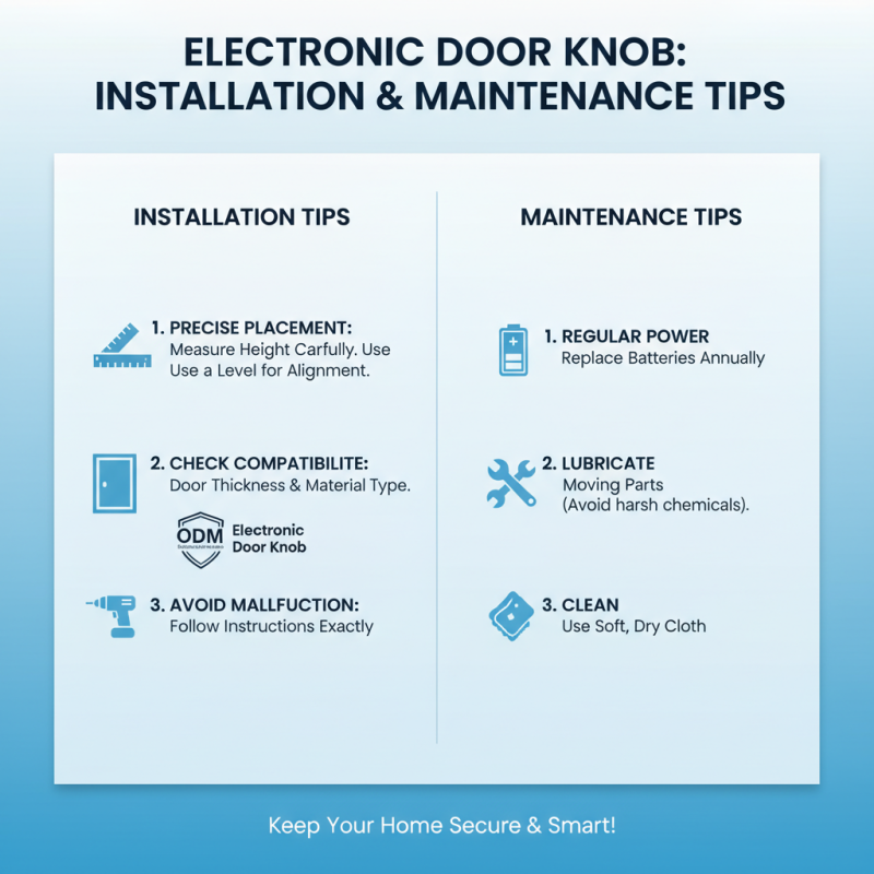 Top 10 Electronic Door Knobs for Home Security Solutions?