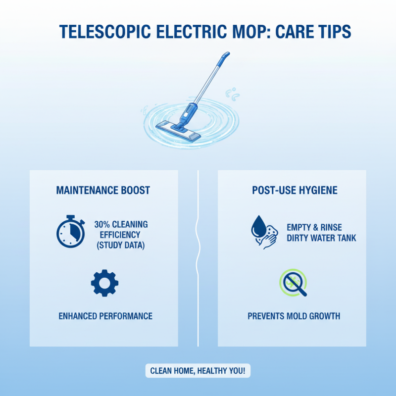 Telescopic Electric Mop Tips for Efficient Cleaning Use