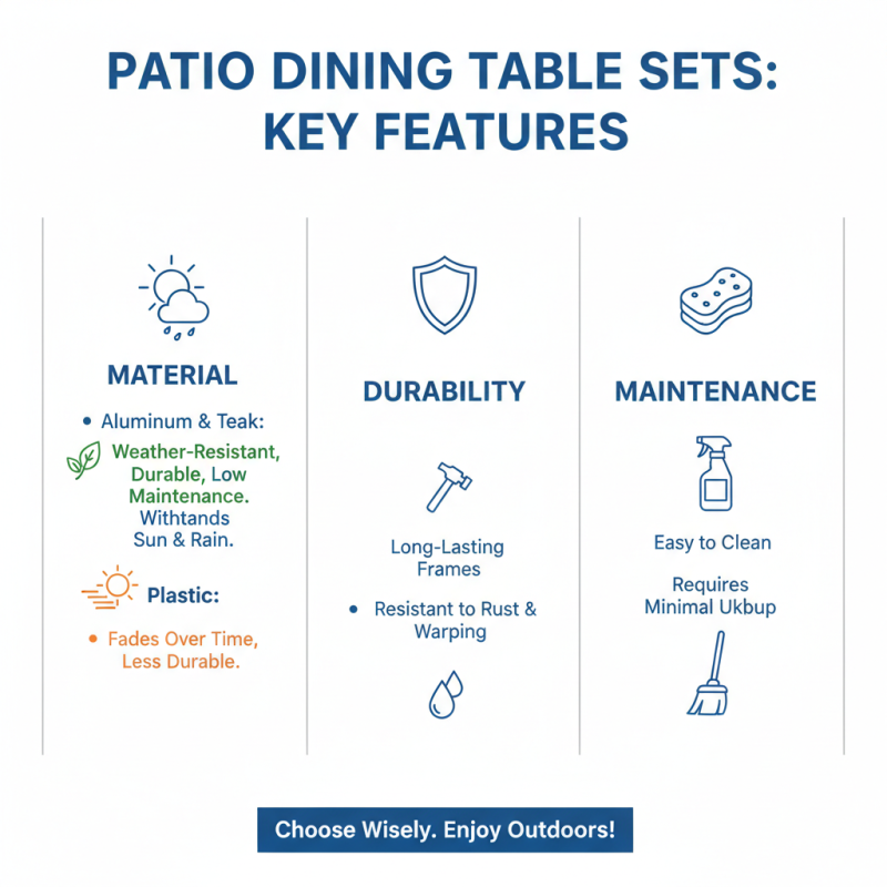 Top 10 Stylish Dining Table Sets for Your Patio Needs?