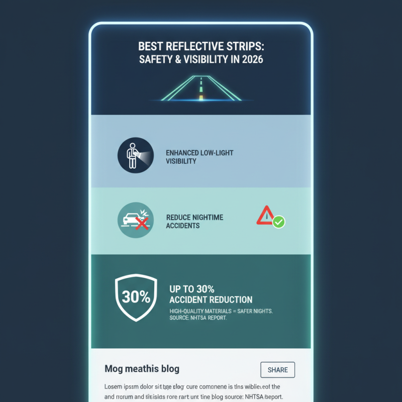 Best Reflective Strips for Safety and Visibility in 2026?