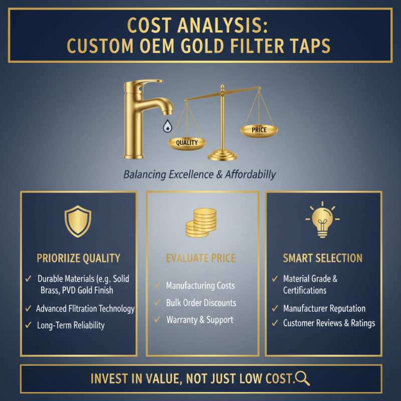 How to Choose the Right Custom OEM Gold Filter Tap Manufacturer?