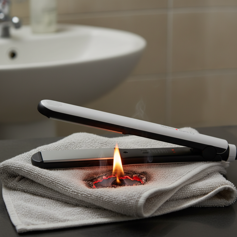 Can A Hair Straightener Start A Fire When Left On?