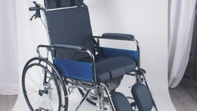 Comfortable Ergonomics High-backrest Commode Steel Wheelchair for elder people (1).jpg