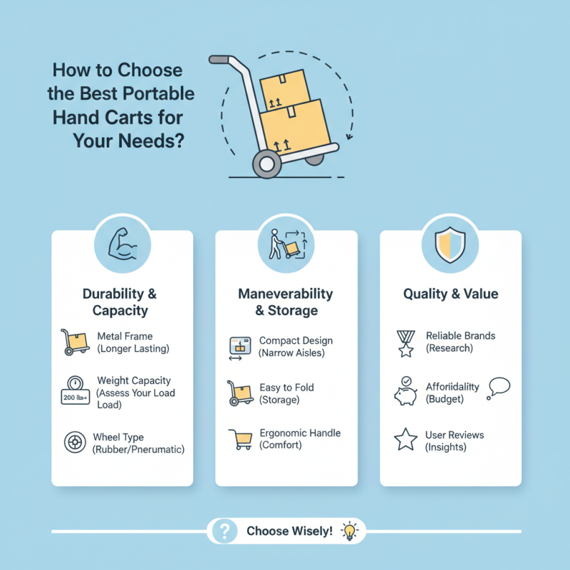 How to Choose the Best Portable Hand Carts for Your Needs?