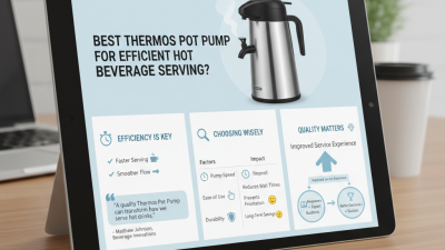 Best Thermos Pot Pump for Efficient Hot Beverage Serving?