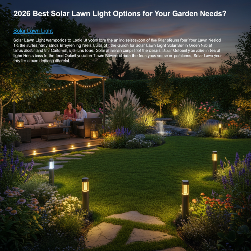 2026 Best Solar Lawn Light Options for Your Garden Needs?