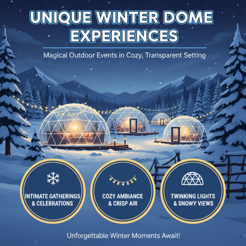 Why Choose an Outdoor Winter Igloo Dome for Your Events?
