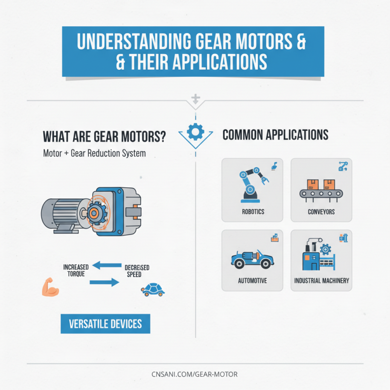 How to Choose the Right Gear Motor for Your Application?