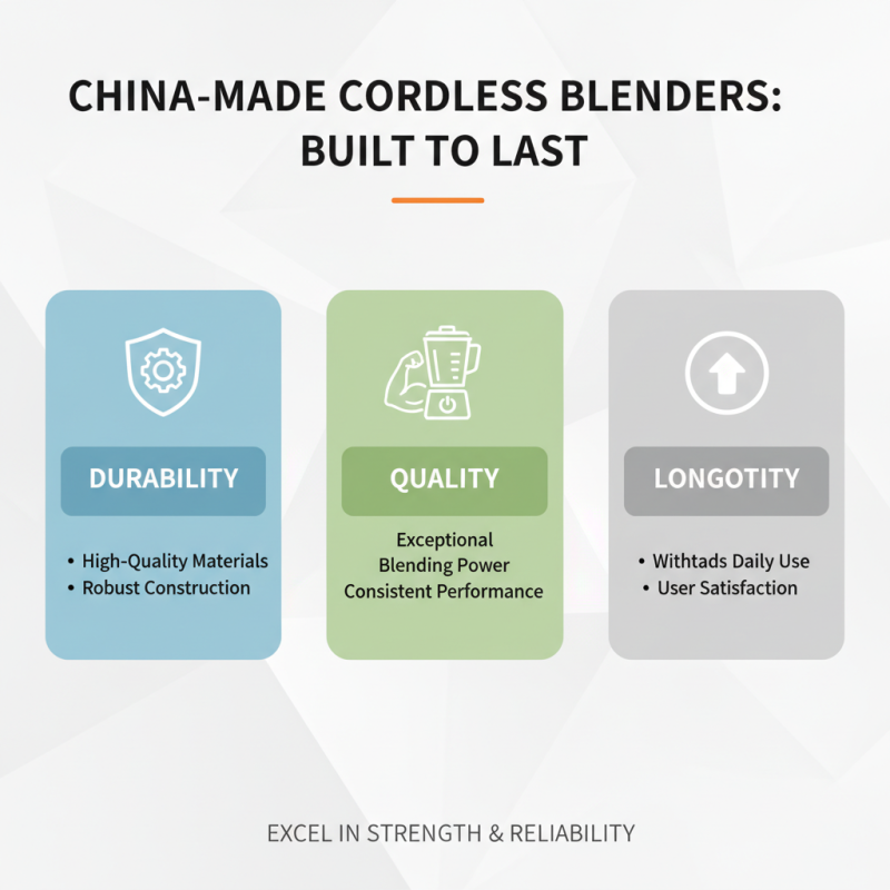 Top Reasons to Choose Wholesale China Cordless Blender for Your Kitchen Needs?