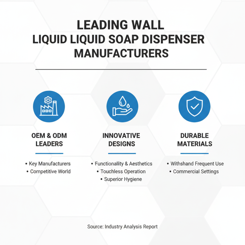 2026 Top OEM ODM Wall Liquid Soap Dispenser Manufacturers to Know?