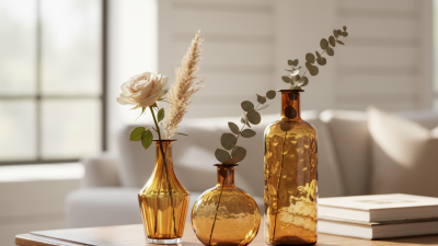 Where to Buy Stylish Amber Bud Vases for Home Decor?