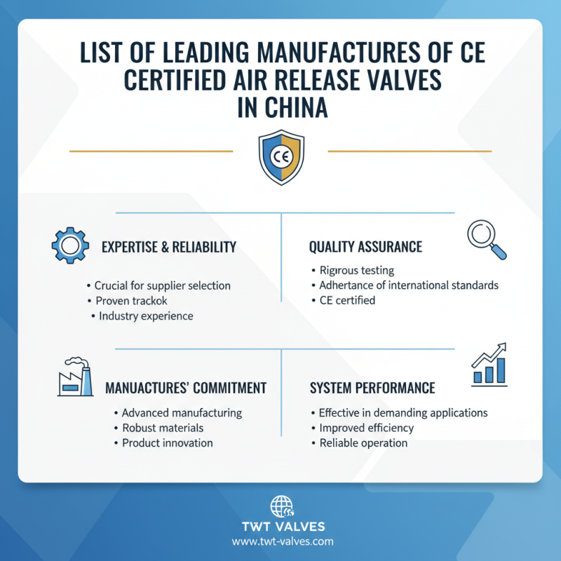 Top 10 Suppliers of CE Certification China High Pressure Air Release Valves?