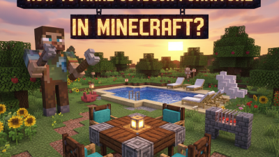 Why You Should Learn How to Make Outdoor Furniture in Minecraft?