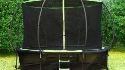 Funjump Custom 6-16FT Outdoor Round Trampoline with Safety Net and Ladder.jpg