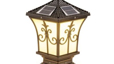 New Chinese Style Pointed Tile Cover Sword Flower Door Post Wall Waterproof Outdoor Solar Pillar Lamp (1).jpg