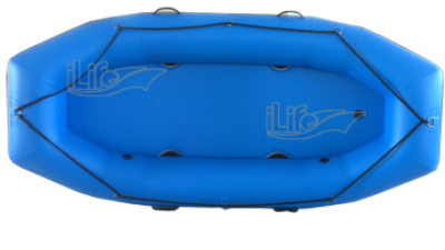 ILife 300cm 9.8ft forest green inflatable whitewater raft for professional rafting expeditions and rescue operations.