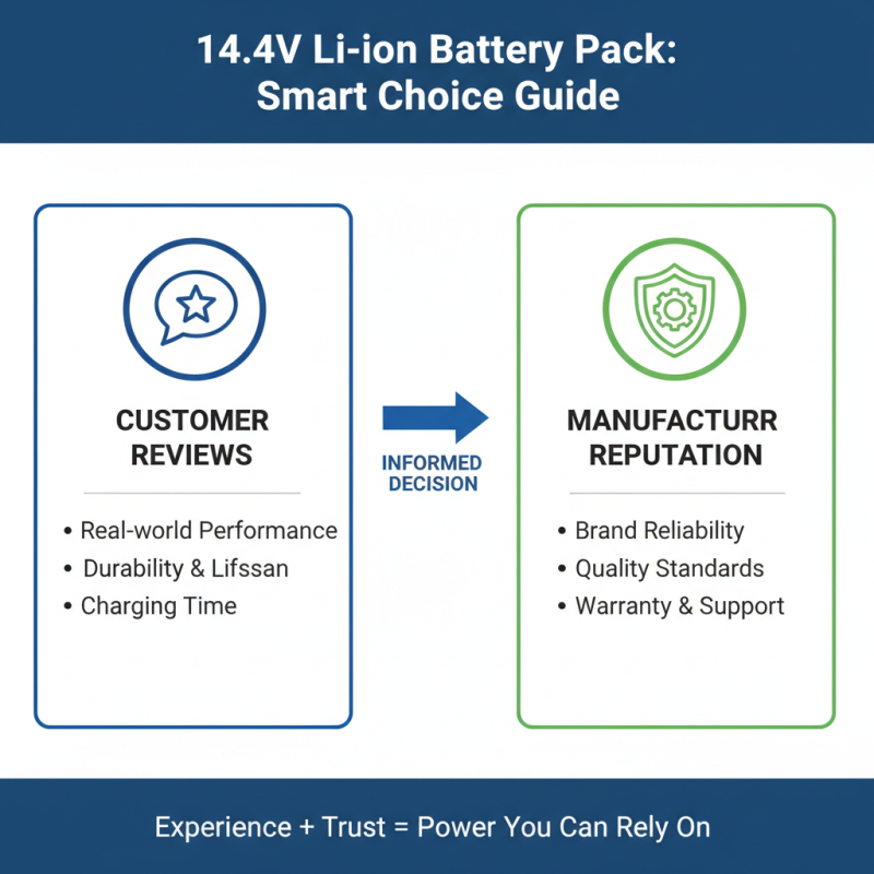 How to Choose the Right 14.4v Lithium Ion Battery Pack?