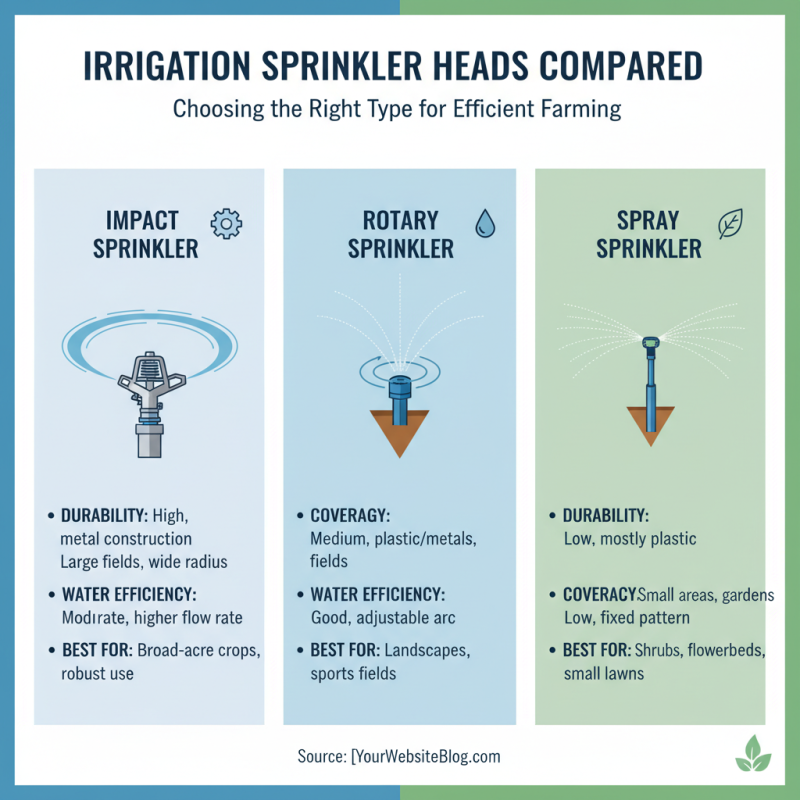 Top 10 Irrigation Sprinkler Heads for Efficient Farming?