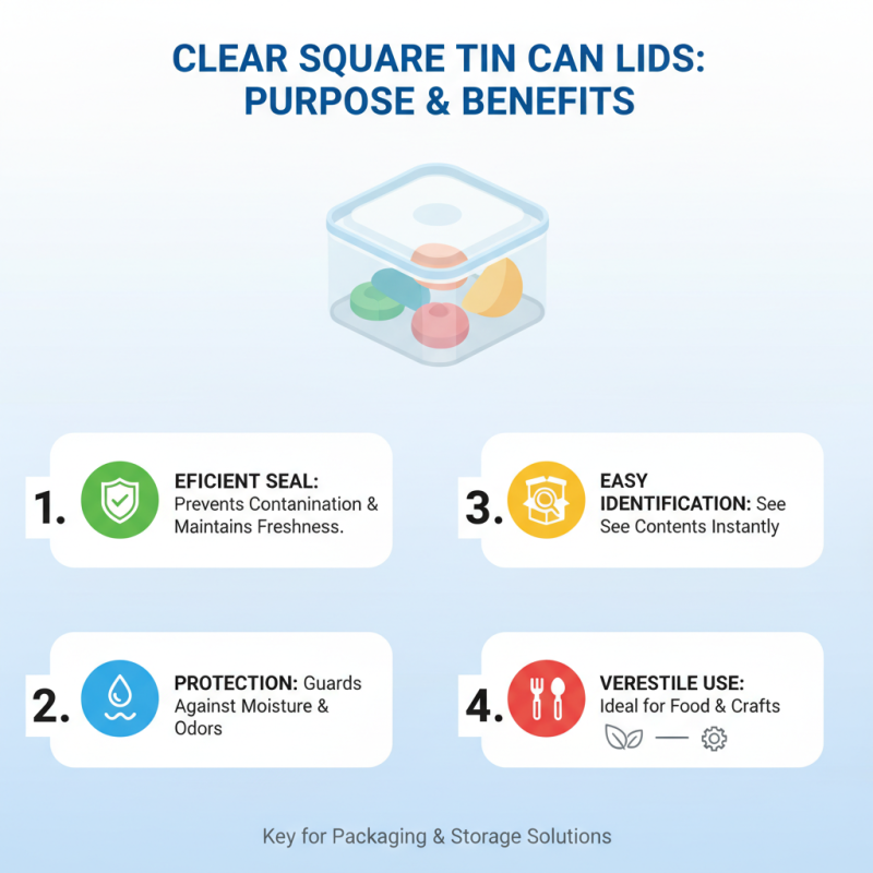 How to Choose the Right Clear Square Tin Can Lid for Your Needs?