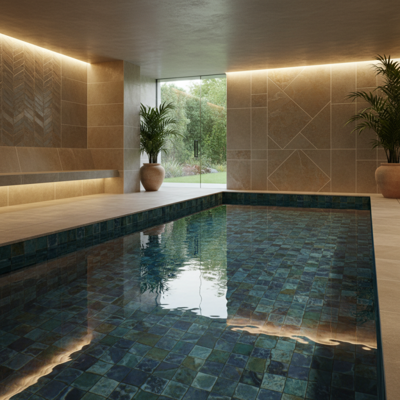 Top Indoor Pool Tile Trends for 2026 What to Consider?