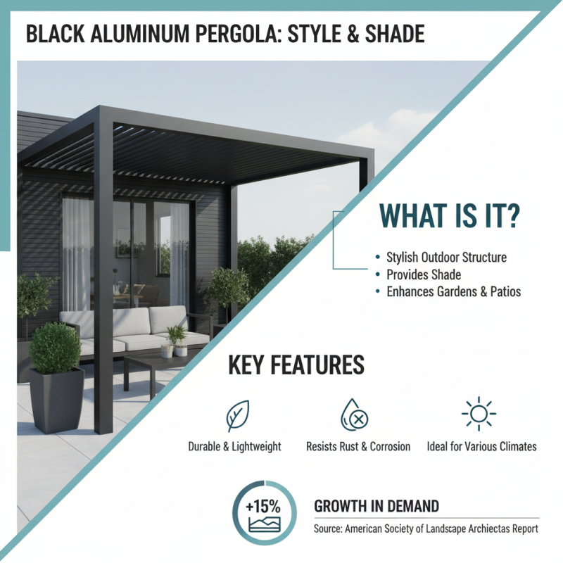 What is a Black Aluminum Pergola and its Benefits?