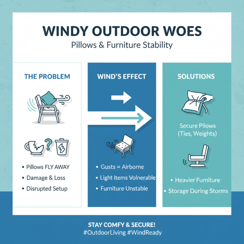 How to Keep Pillows from Blowing Away on Outdoor Furniture?