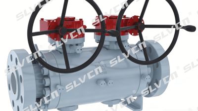 Twin Ball DBB Trunnion ‑Mounted Ball Valve with Worm Gear.jpg