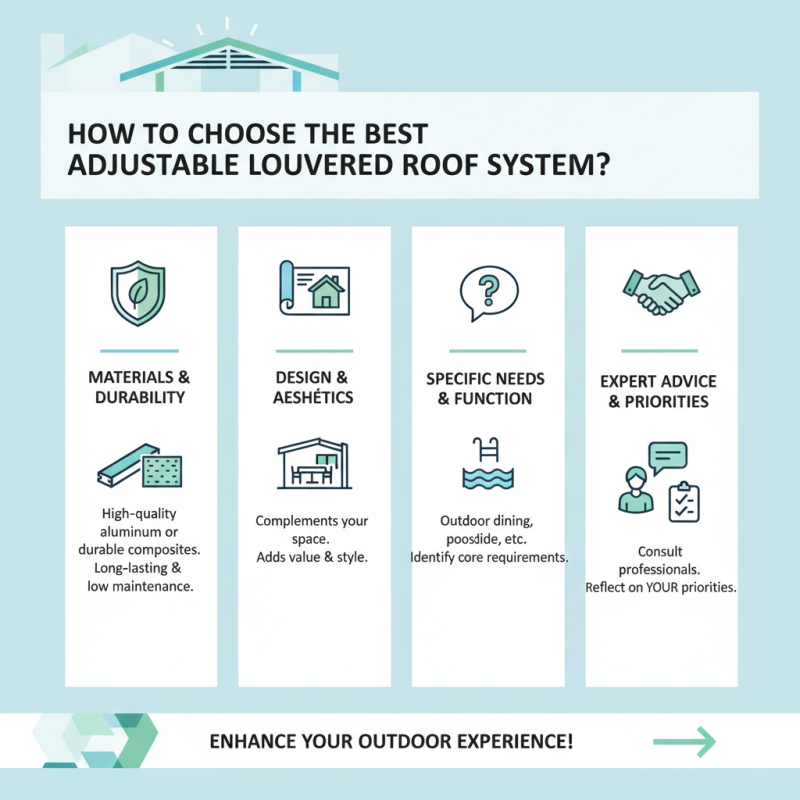 How to Choose the Best Adjustable Louvered Roof System?
