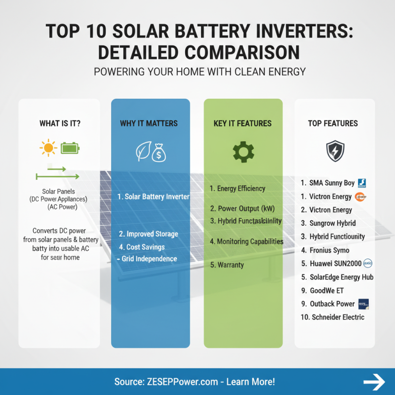 Top 10 Solar Battery Inverters for Efficient Energy Storage?