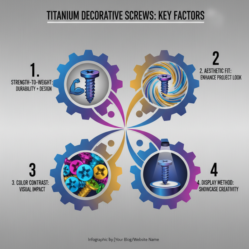 How to Choose Titanium Decorative Screw for Global Procurement?