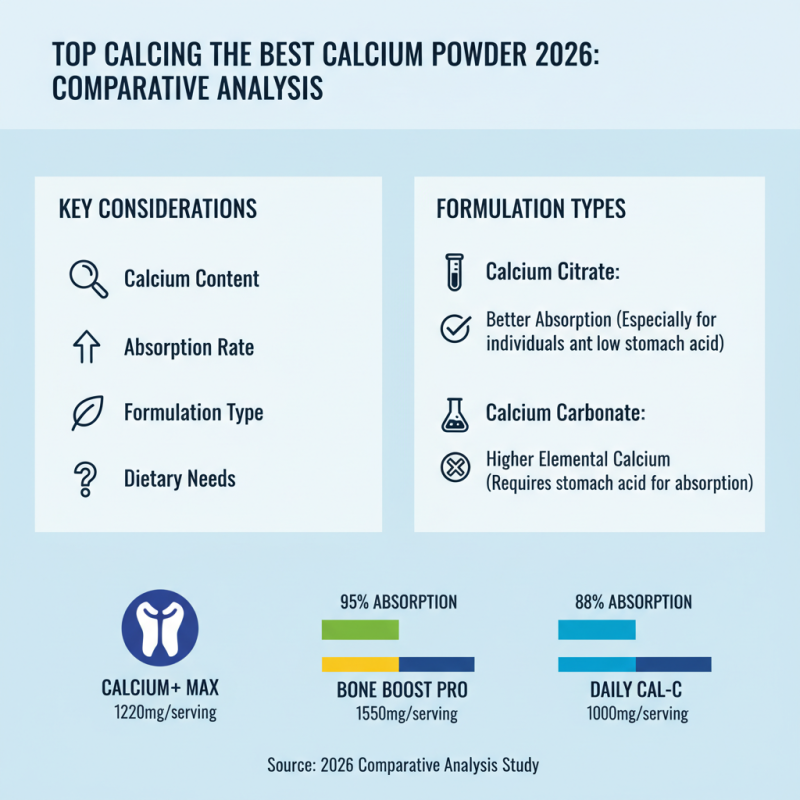 2026 Best Calcium Powder for Global Buyers to Consider