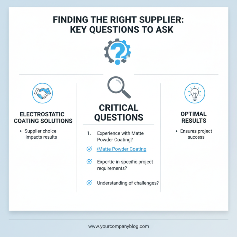 Top 5 Tips for Choosing Electrostatic Coating Solutions?
