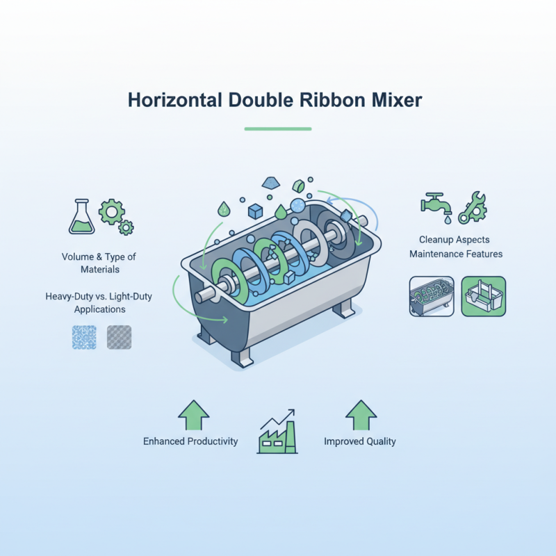 How to Choose the Best Double Ribbon Mixer for Your Needs?